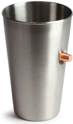 Caliber Gourmet Stainless Steel Bullet Pint Glass
