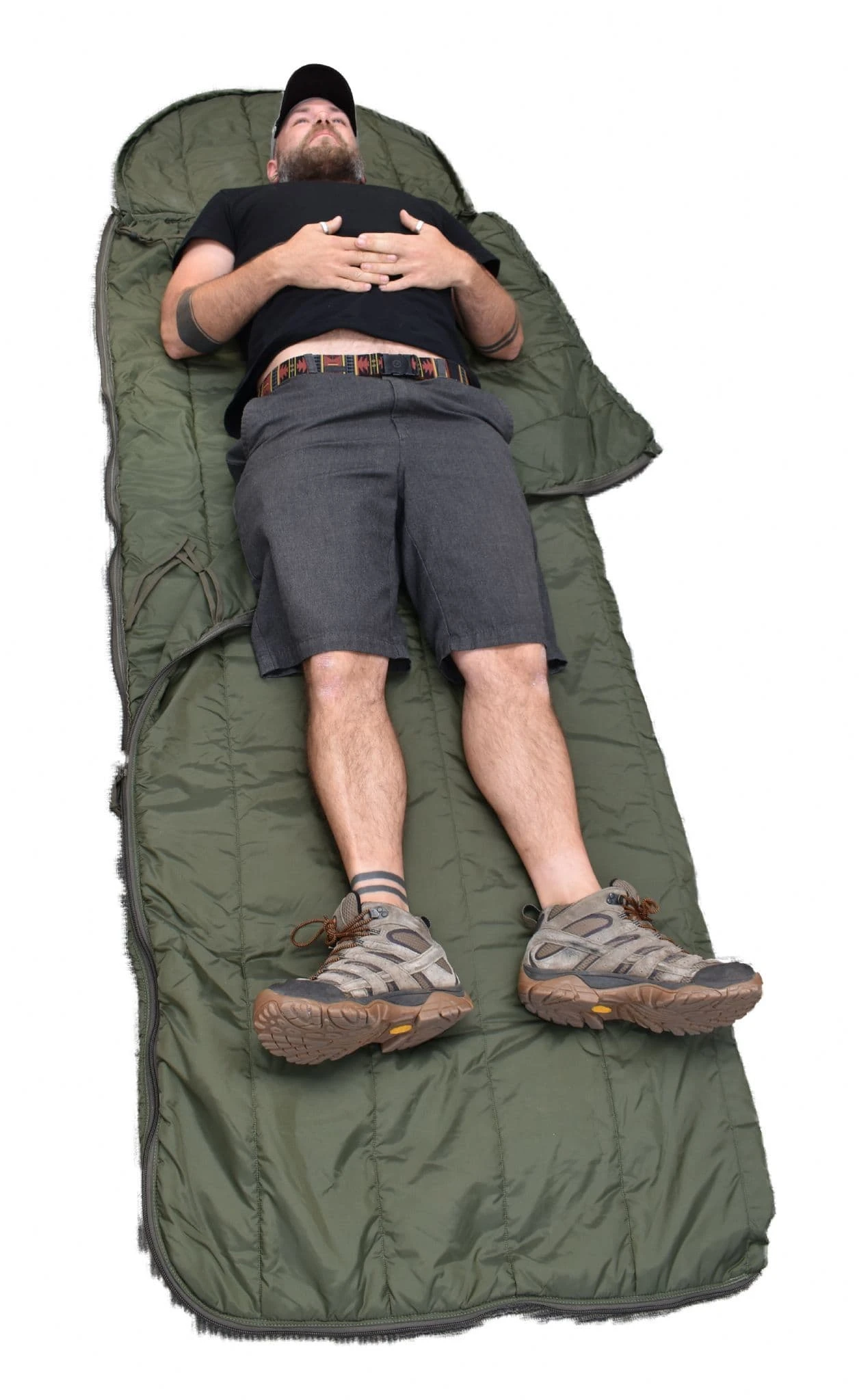 CQC Military Jungle Sleeping Bag - Olive Green - Image 5