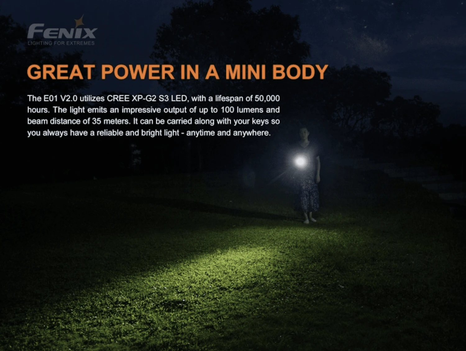 Fenix Torches E01 V2.0 100 Lumen Keychain Torch - Image 5