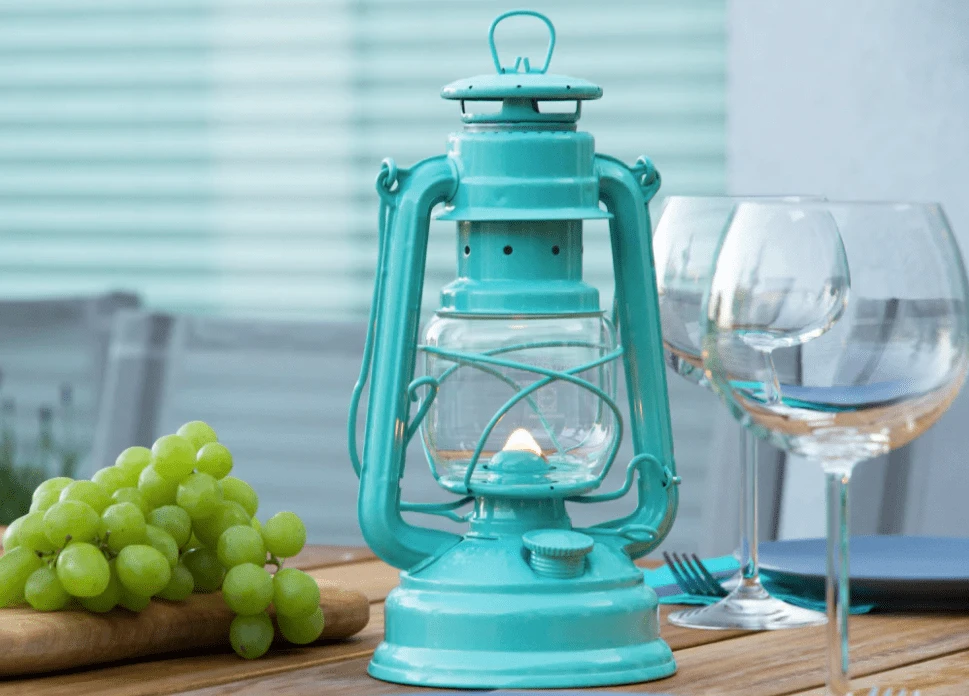 Feuerhand Baby Special 276 Hurricane Lantern - Light Green - Image 2