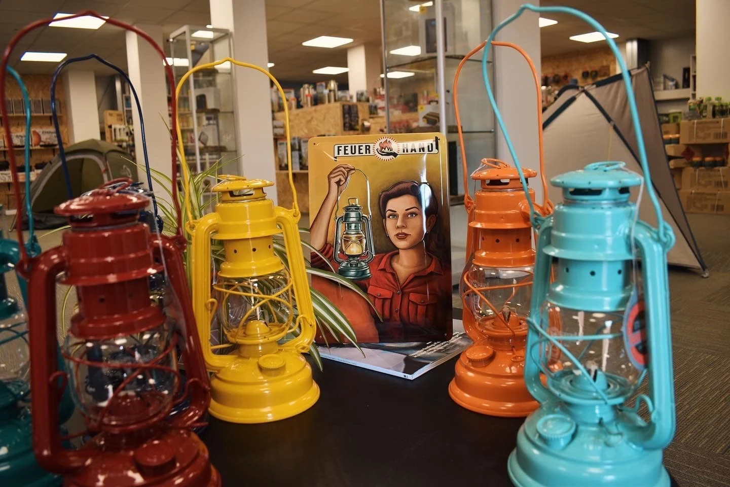 Feuerhand Baby Special 276 Hurricane Lantern - Light Green - Image 5