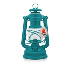 Feuerhand Baby Special 276 Hurricane Lantern - Teal Blue