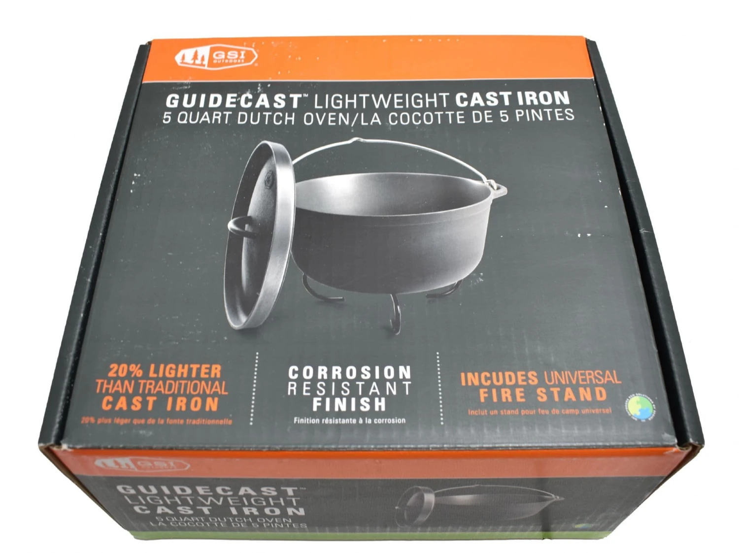 GSI Outdoors Guidecast Cast Iron Dutch Oven - 4.7L - Image 4