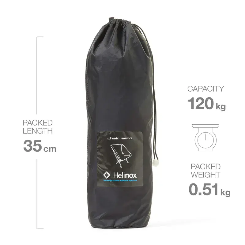 Helinox Ultra Lightweight Chair Zero - Black - Image 2