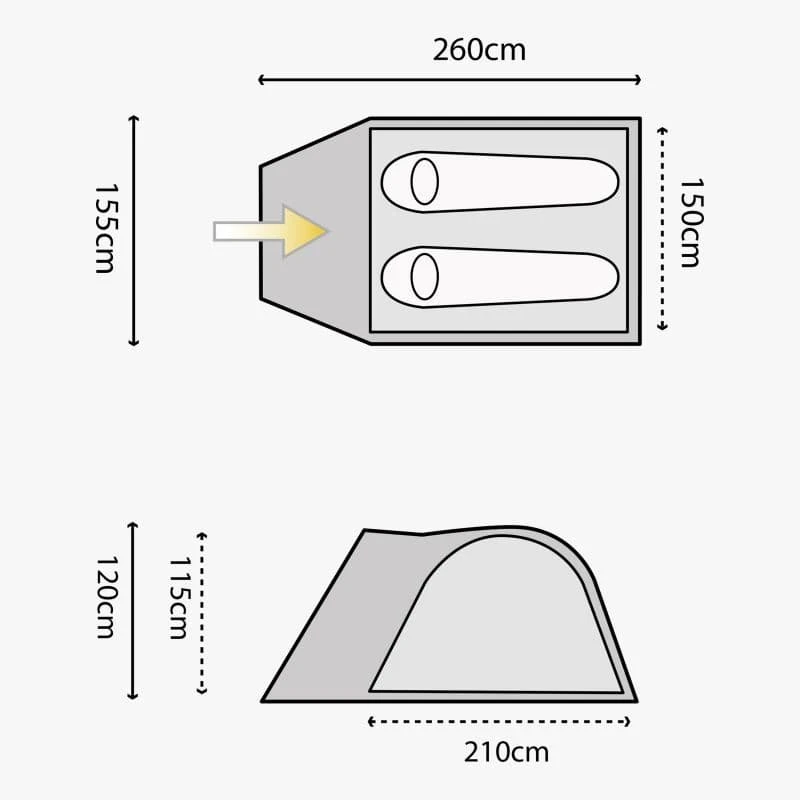 Highlander Juniper 2 Man Tent - Image 4