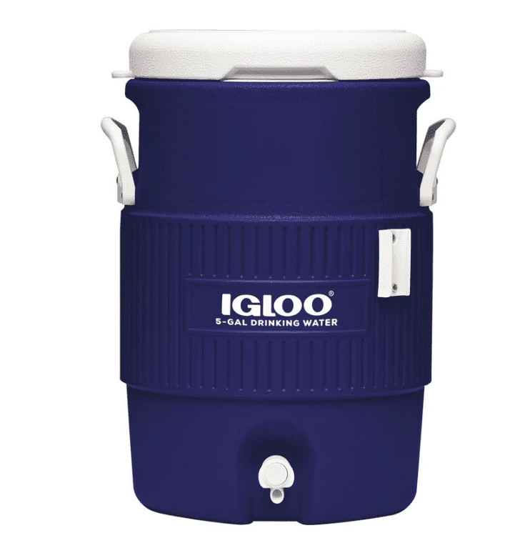 Igloo 5 Gallon / 23L Water Dispenser With Seat Lid & Cup Dispenser - Blue - Image 4