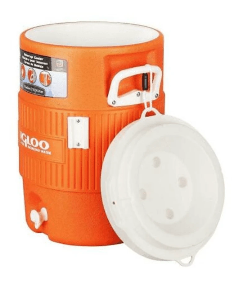 Igloo 5 Gallon / 23L Water Dispenser With Seat Lid - Orange - Image 2