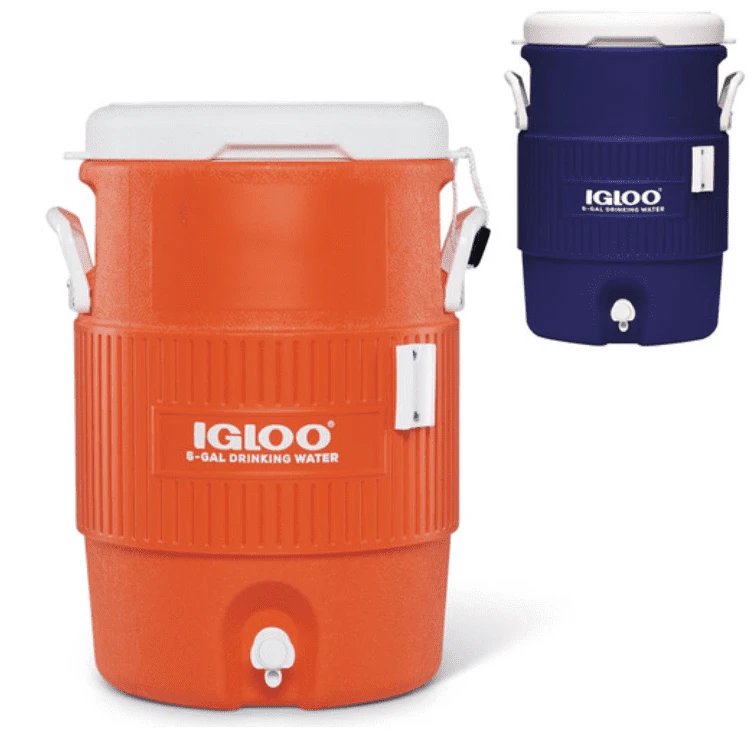 Igloo 5 Gallon / 23L Water Dispenser With Seat Lid - Orange - Image 4