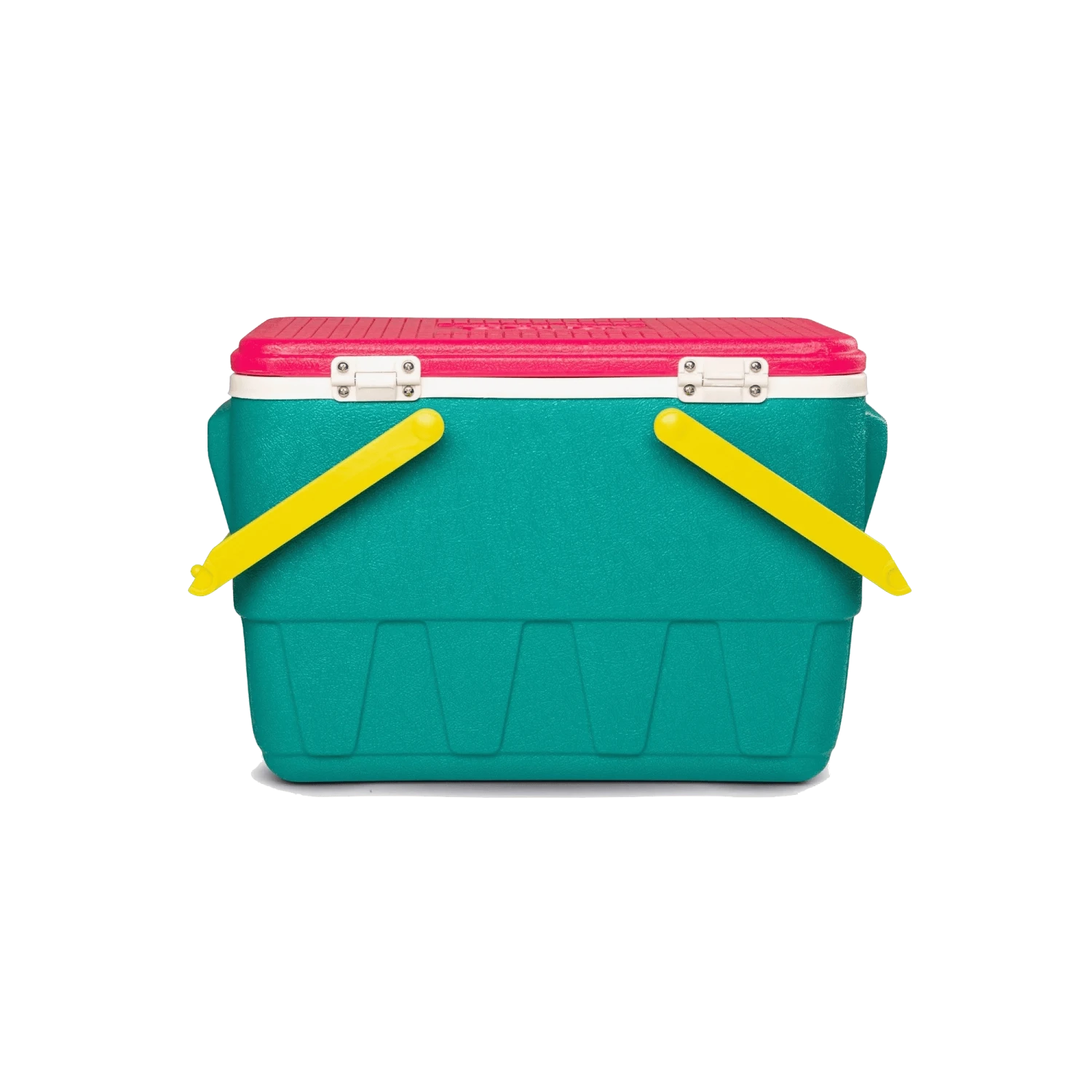 Igloo Retro 25Qt / 23L Picnic Cooler - Dark Jade / Bold Magenta / Livewire Yellow - Image 5