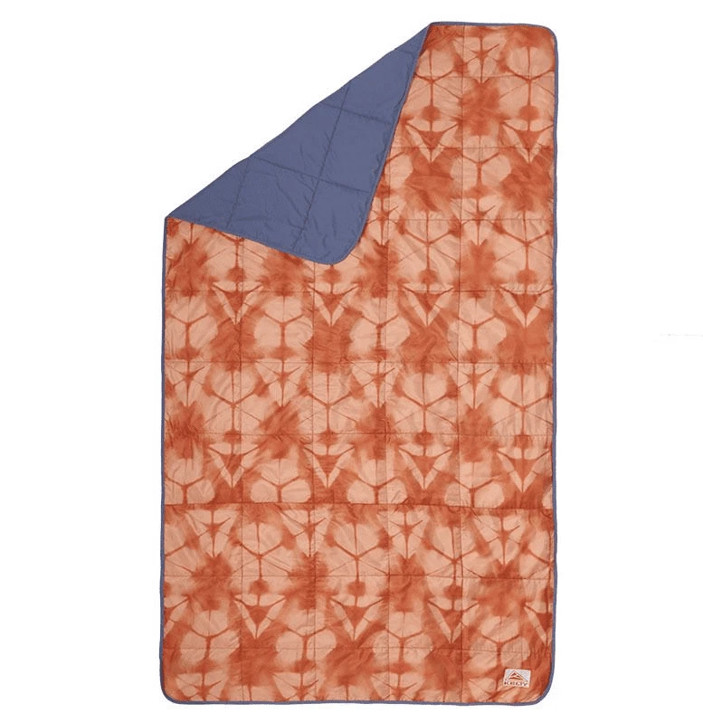 Kelty Bestie Blanket Grisaille/Kaleidoscope- Orange/Navy