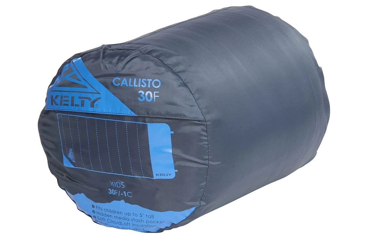 Kelty Callisto Kids 30 Degree Short Sleeping Bag - Midnight Navy - Image 3
