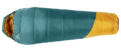 Kelty Kids Mistral 30 Degree Short Sleeping Bag - Deep Teal And Yellow