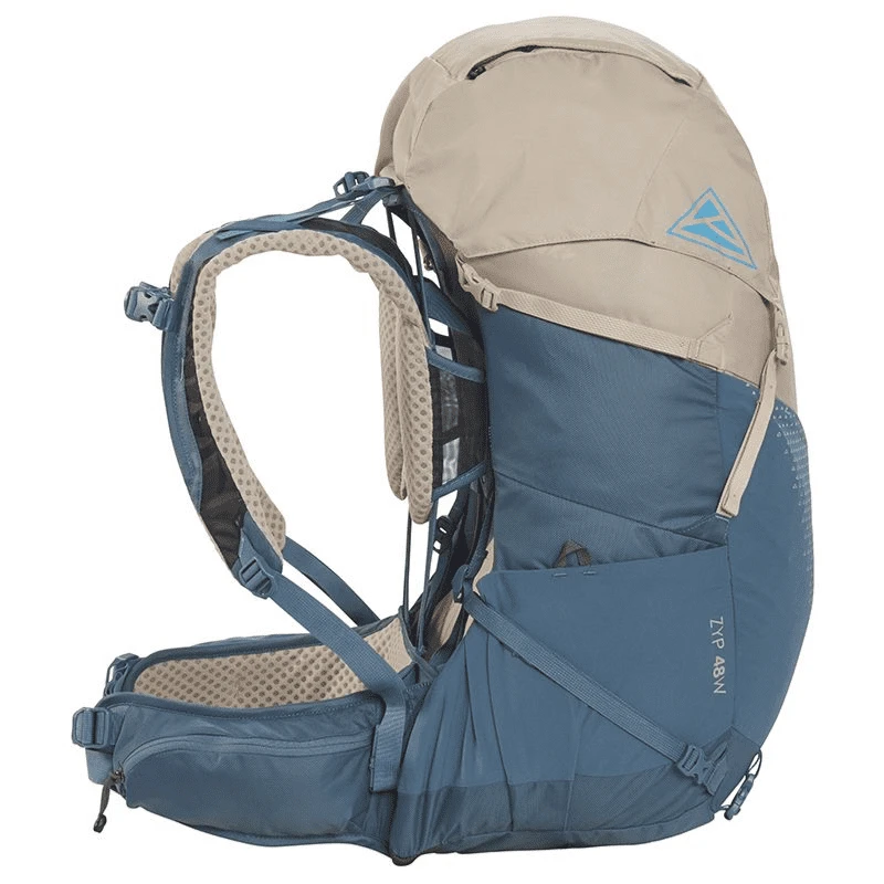 Kelty Zyp 48 Women's Backpack- Sand Light Brown/ Tapestry Blue - Image 2
