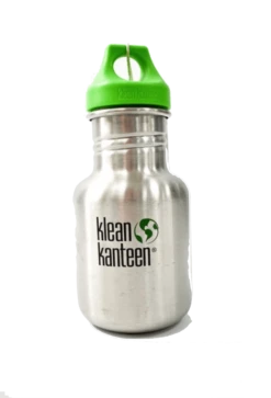 Klean Kanteen Kid Classic Bottle With Loop Cap 355ml - Brushed Stainless