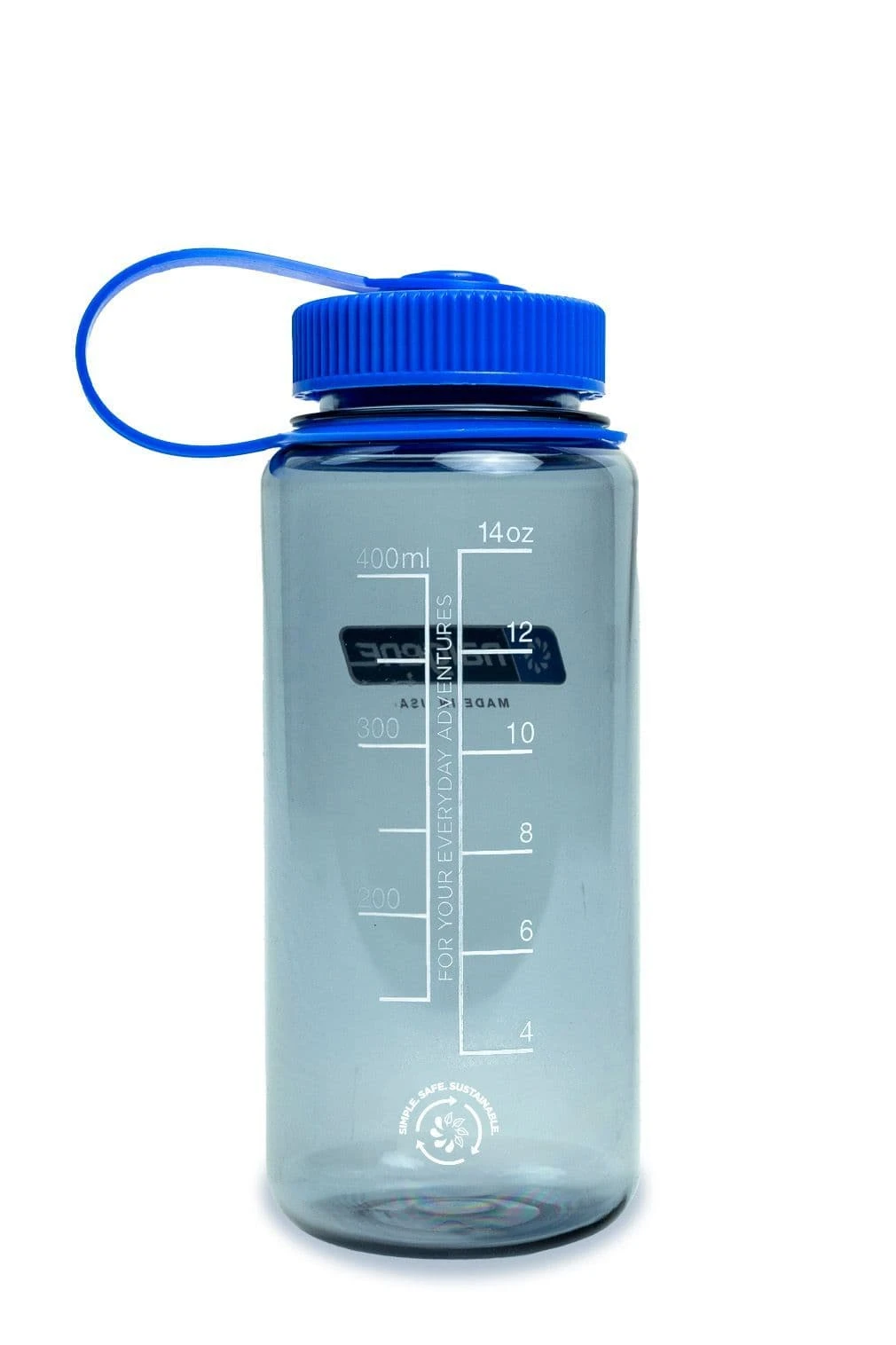 Nalgene 16oz / 0.5L Wide Mouth Sustain Water Bottle - Grey - Image 2