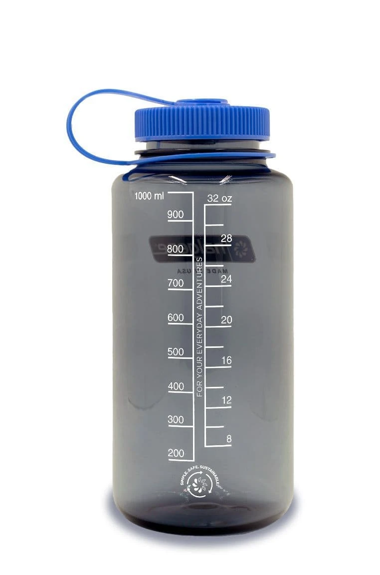 Nalgene 32oz / 1L Wide Mouth Sustain Water Bottle - Grey - Image 2