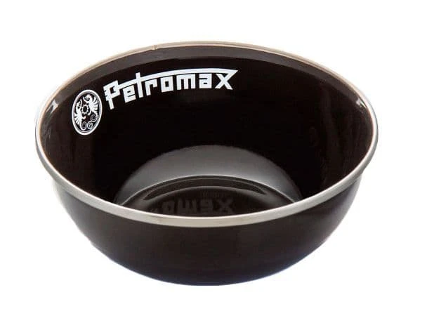 Petromax Set Of 2 Enamel Bowls - Black - Medium