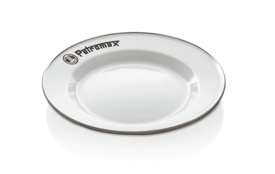 Petromax Set Of 2 Medium Enamel Plates - White