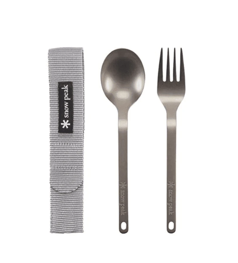 Snow Peak Titanium Fork & Spoon Set