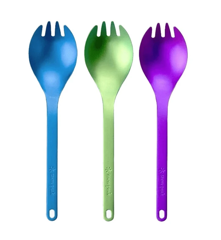 Snow Peak Titanium Spork - Purple - Image 2