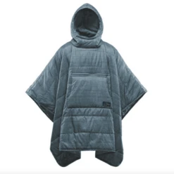 Thermarest Honcho Poncho Camp Blanket - Blue Woven Print
