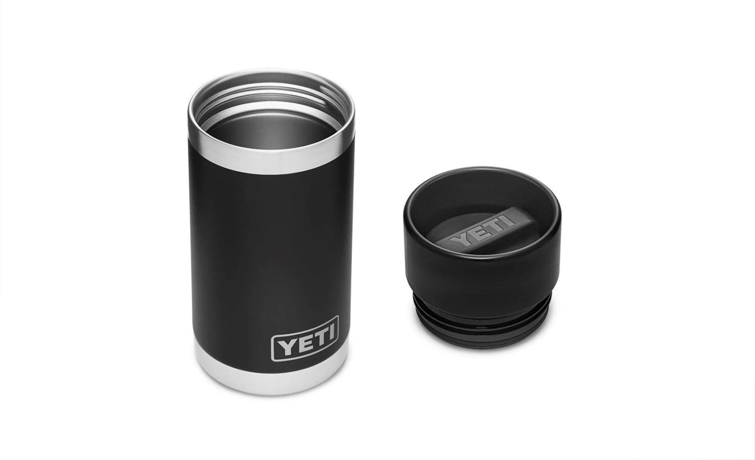 YETI Rambler 12oz / 354 Ml Bottle With HotShot Cap - Black - Image 2