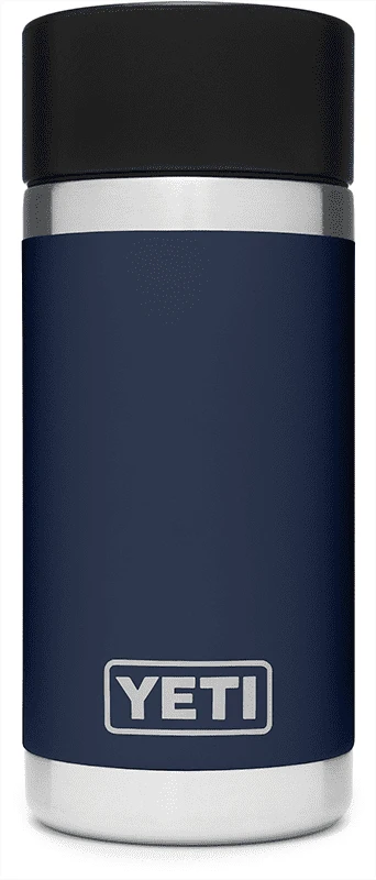 YETI Rambler 12oz / 354 Ml Bottle With HotShot Cap - Navy - Image 2