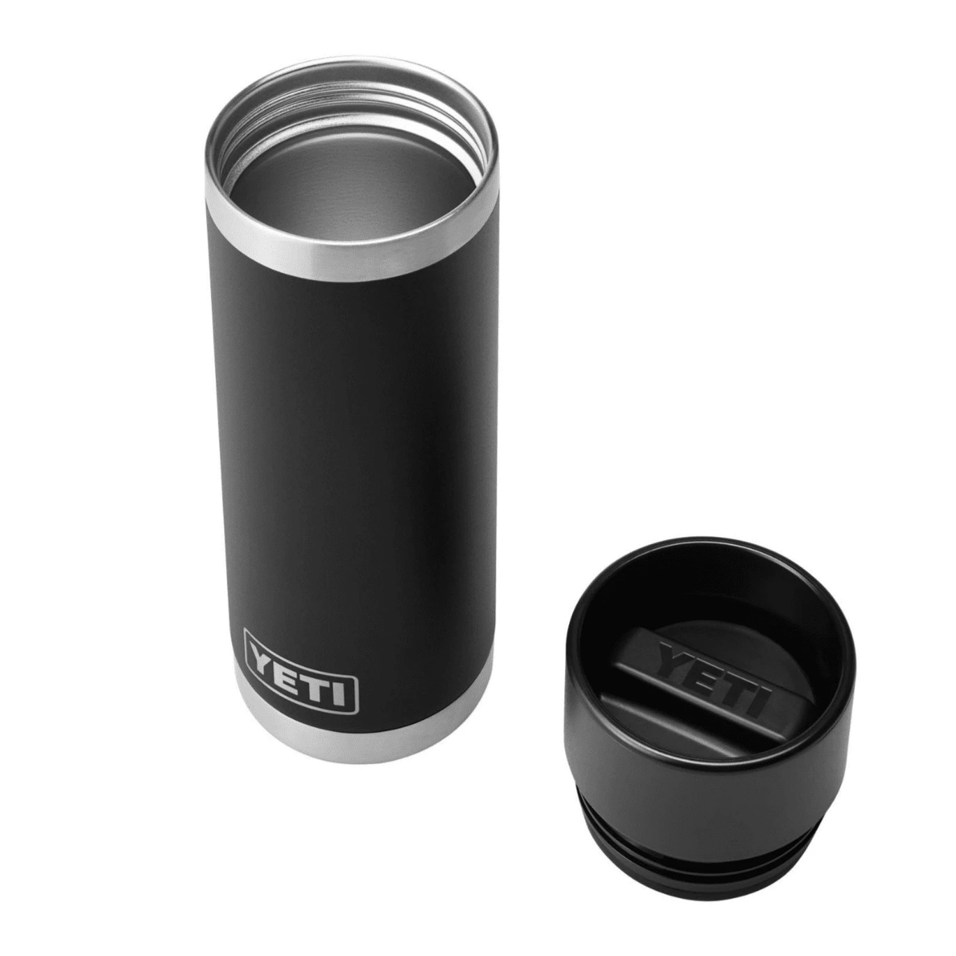 YETI Rambler 18 Oz / 532 Ml Bottle With HotShot Cap - Black - Image 4