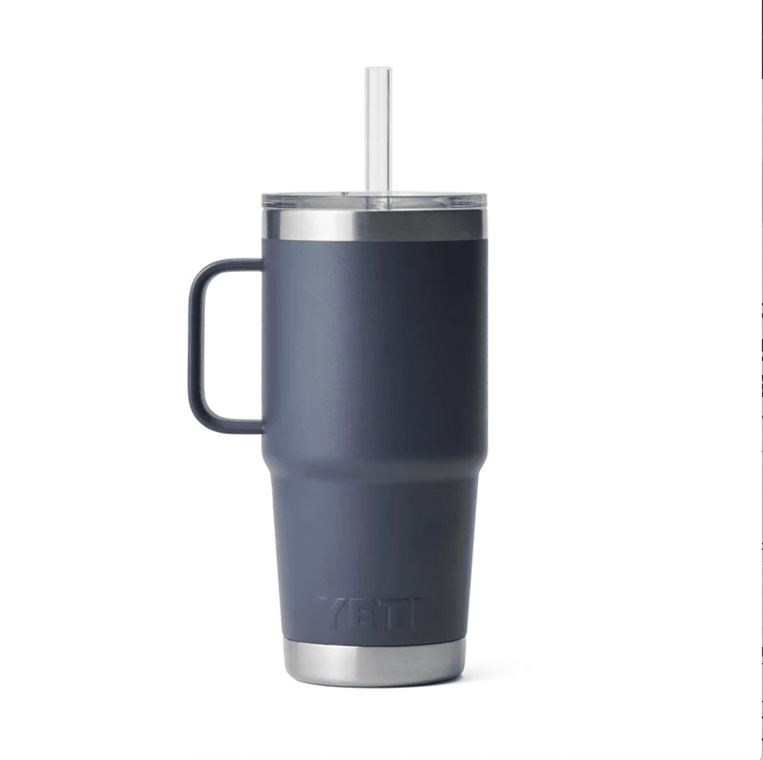 YETI Rambler 25oz / 710ml Straw Mug With Straw Lid - Navy - Image 2