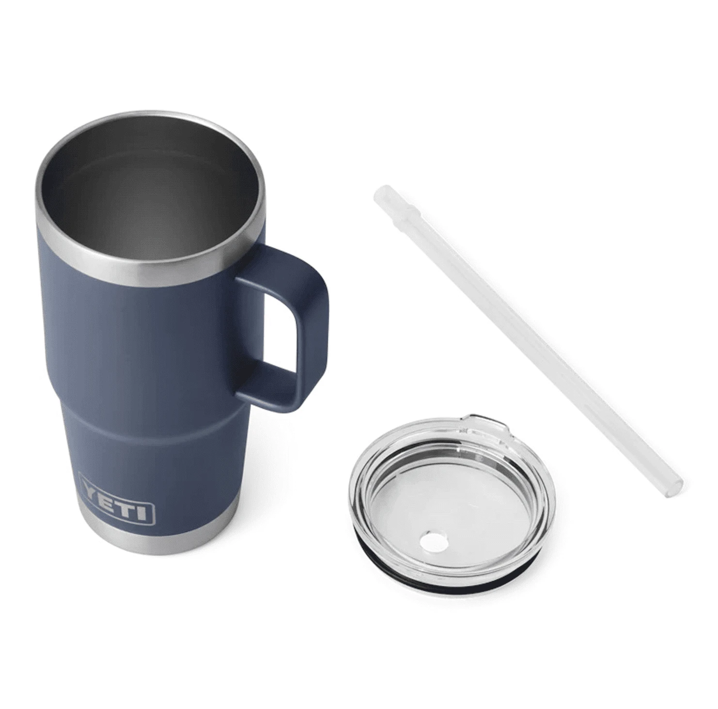 YETI Rambler 25oz / 710ml Straw Mug With Straw Lid - Navy - Image 4