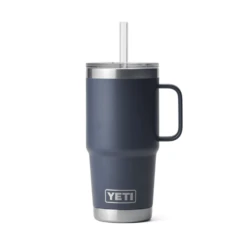 YETI Rambler 25oz / 710ml Straw Mug With Straw Lid - Navy