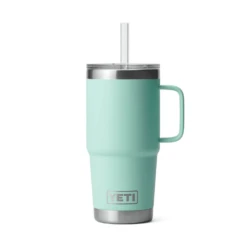 YETI Rambler 25oz / 710ml Straw Mug With Straw Lid - Seafoam