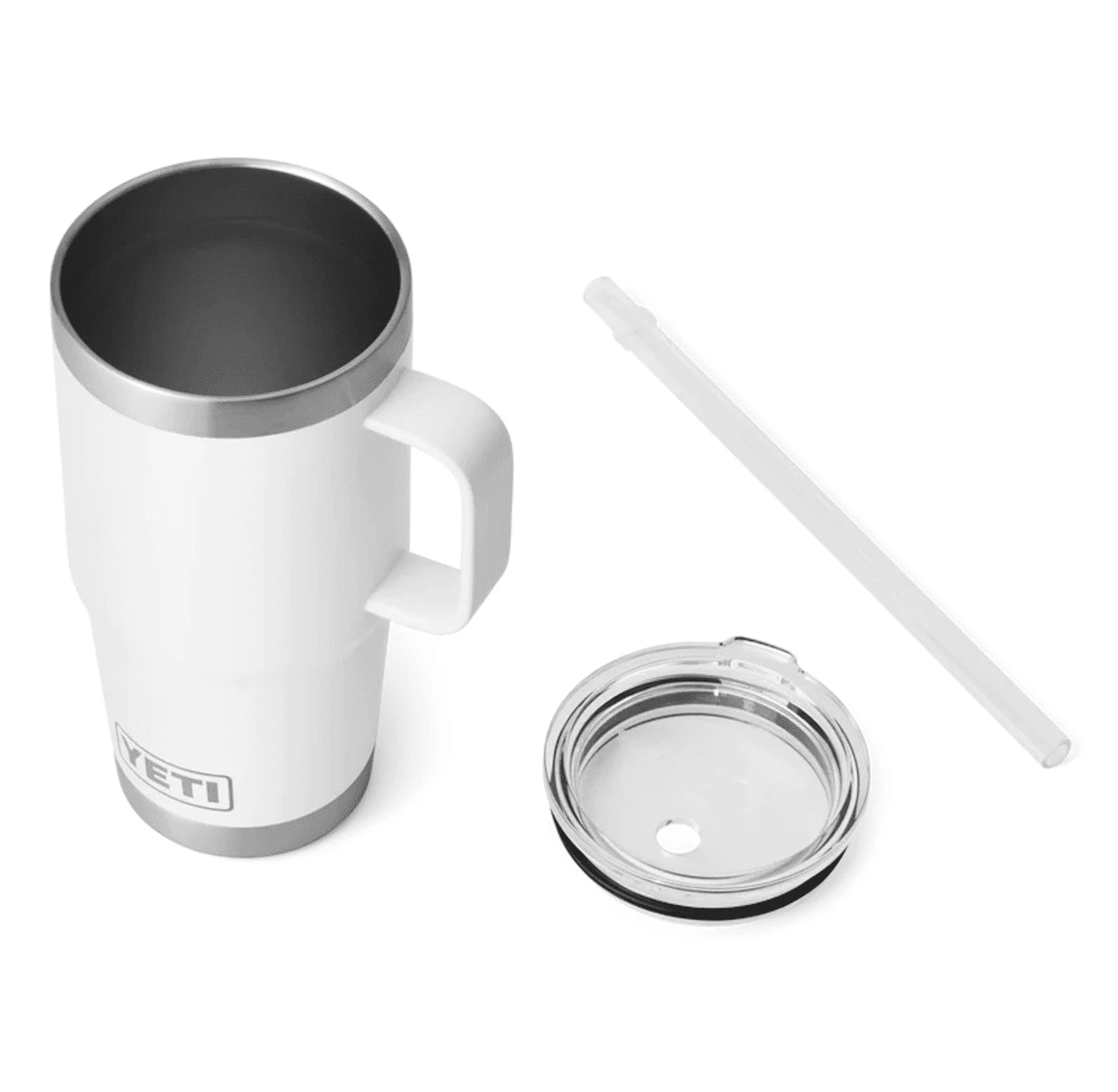 YETI Rambler 25oz / 710ml Straw Mug With Straw Lid - White - Image 4