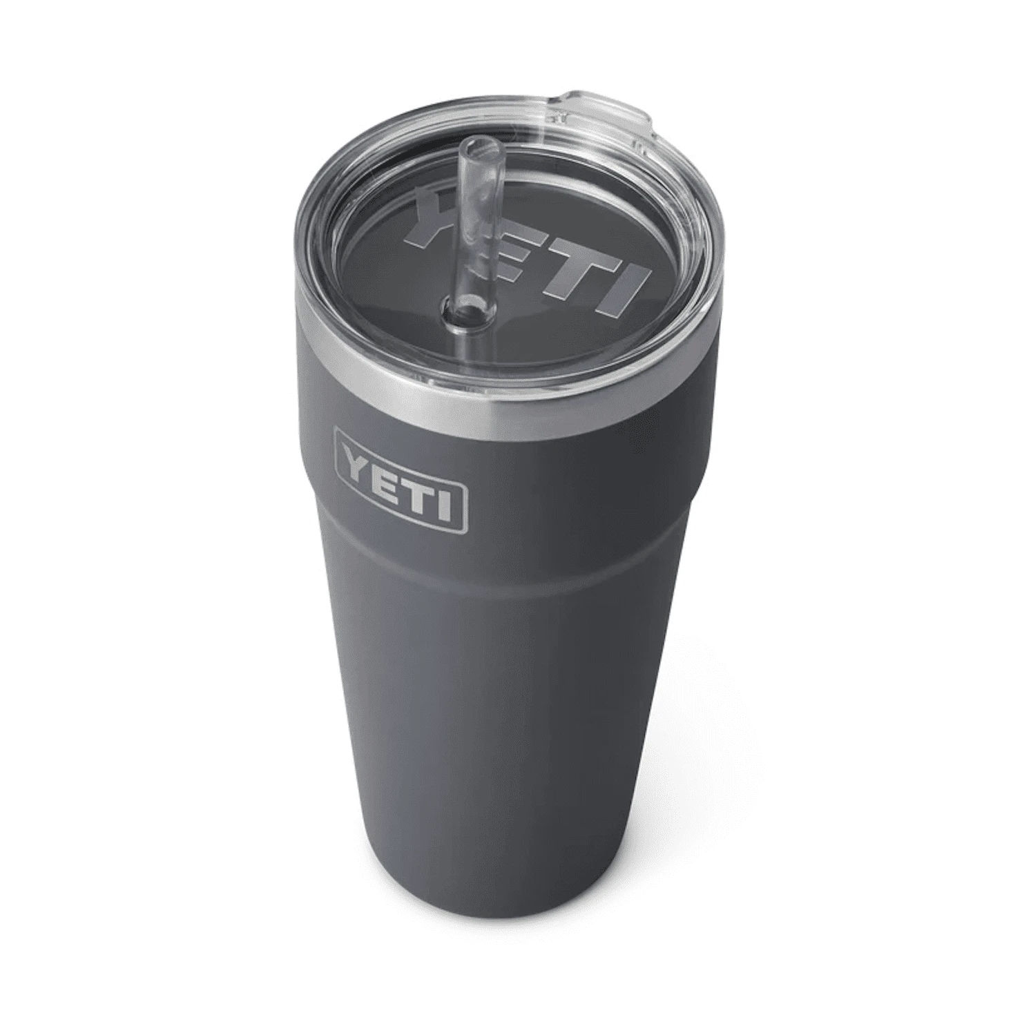 YETI Rambler 26oz / 760ml Straw Cup With Straw Lid - Charcoal - Image 2