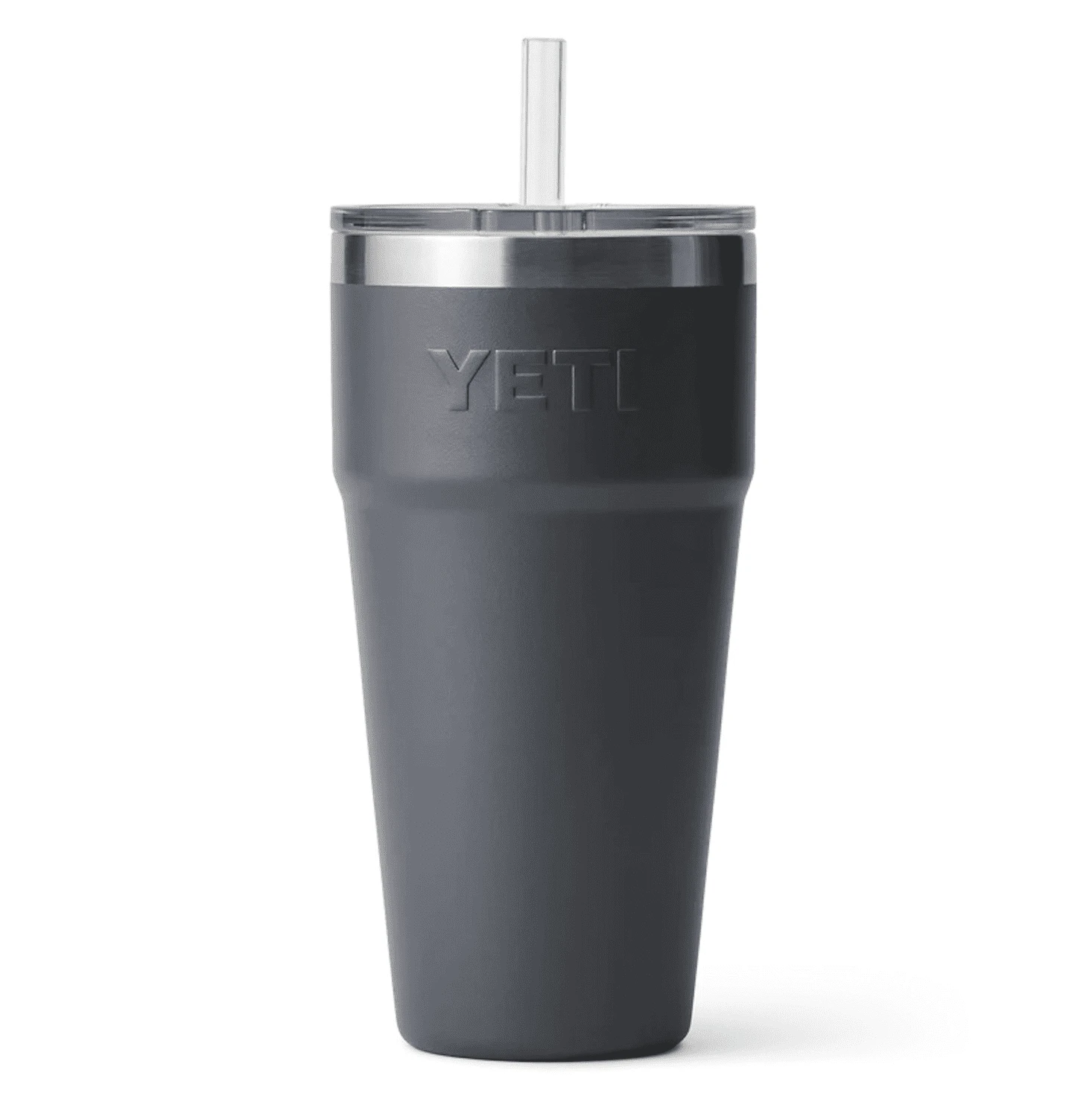 YETI Rambler 26oz / 760ml Straw Cup With Straw Lid - Charcoal - Image 3
