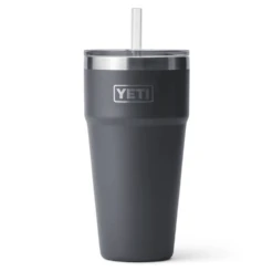 YETI Rambler 26oz / 760ml Straw Cup With Straw Lid - Charcoal