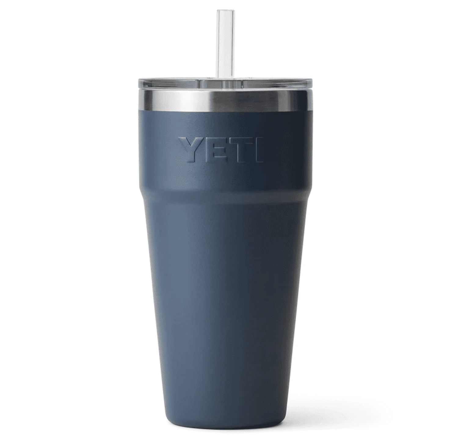 YETI Rambler 26oz / 760ml Straw Cup With Straw Lid - Navy - Image 3