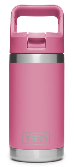 YETI Rambler Junior Kids 12oz / 354ml Bottle With Straw Cap - Harbour Pink