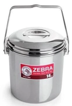 Zebra Head 14cm Loop Handle Billy Can Cooking Pot
